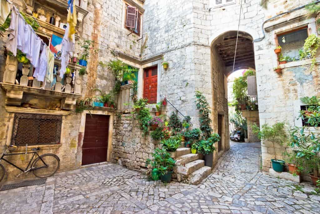 trogir old town streets - Trogir, Dalmatia